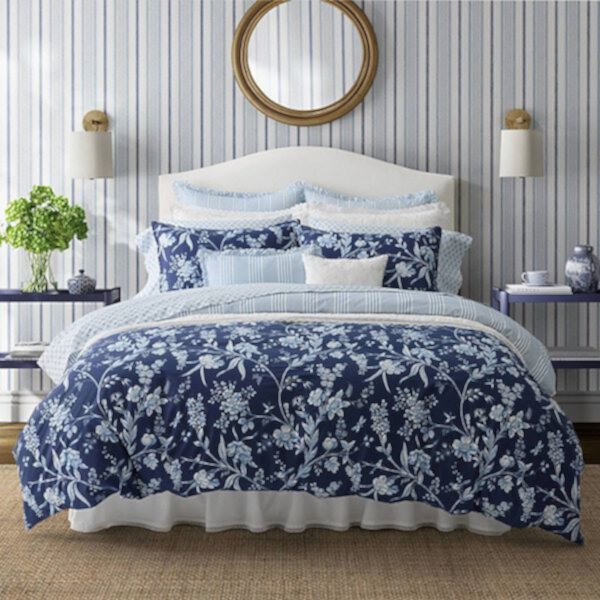 Комплект из 7 предметов для постельного белья с покрывалом Branch Toile Laura Ashley