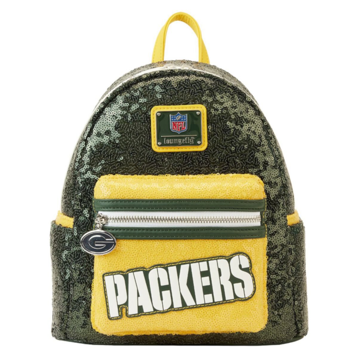 Мини-рюкзак с пайетками Loungefly Green Bay Packers Unbranded