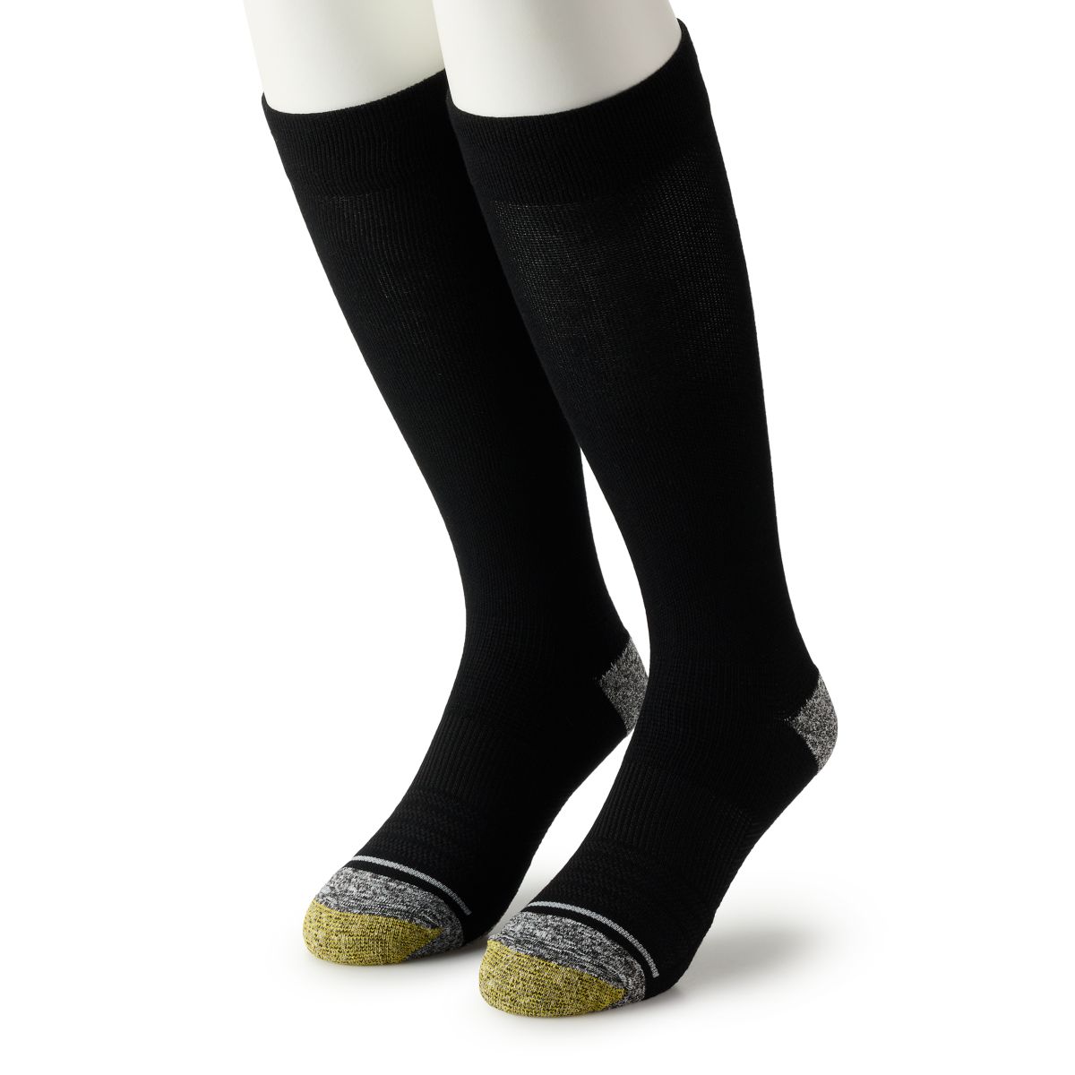 Men's GOLDTOE® 2-Pack Mild Compression Knee High Comfort Socks Set GOLDTOE