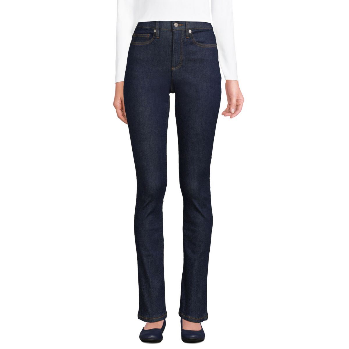 Женские Джинсы skinny Lands' End High-Rise Slimming Lands' End