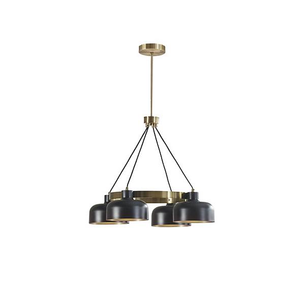 INK+IVY Abbott 4-Light Mid-Century Modern Chandelier INK+IVY