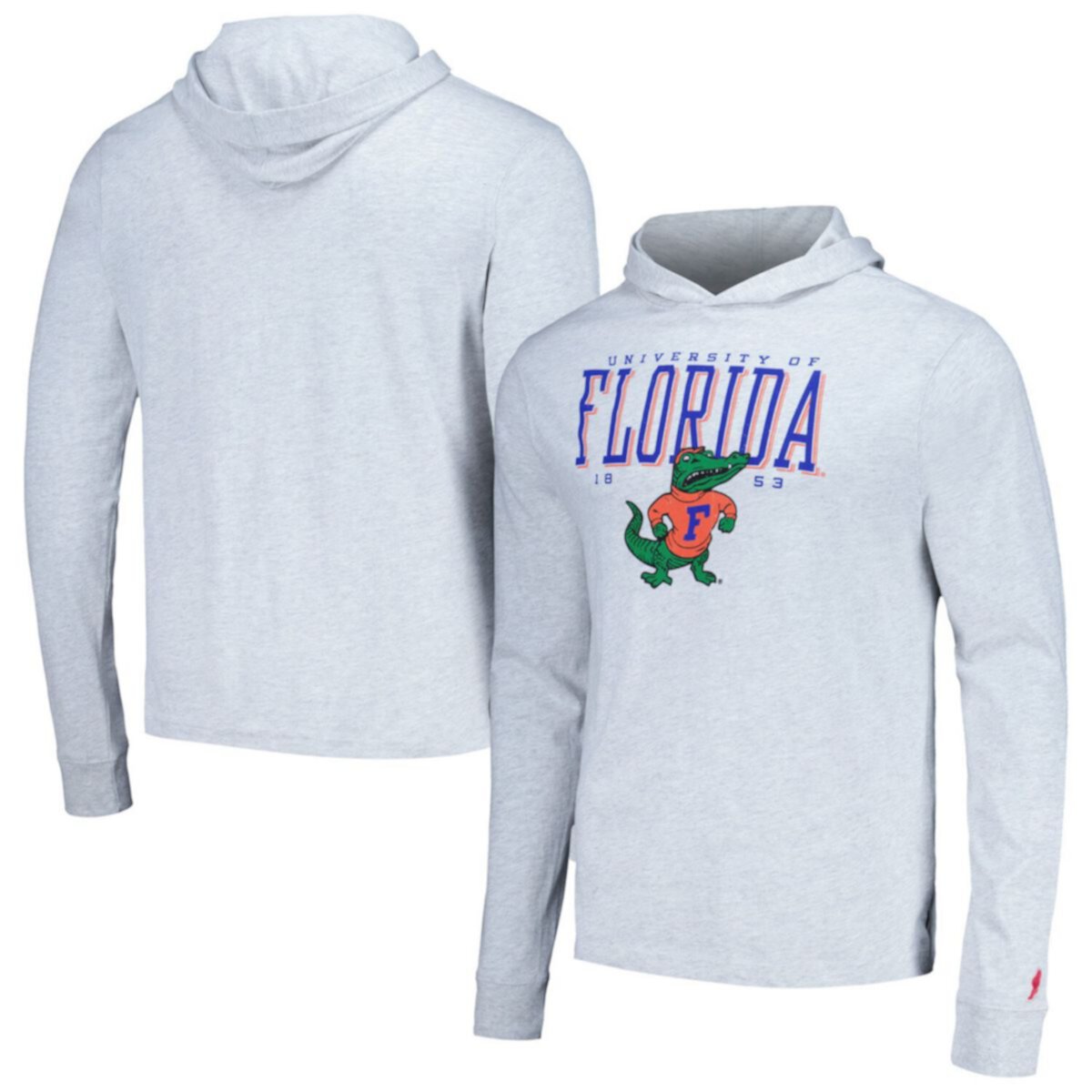 Мужская толстовка с капюшоном Florida Gators от League Collegiate Wear с длинными рукавами и принтом League Collegiate Wear