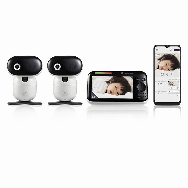 Motorola PIP1610 HD 5.0&#34; Wi-Fi Motorized Video Baby Monitor - Two Camera Set Motorola