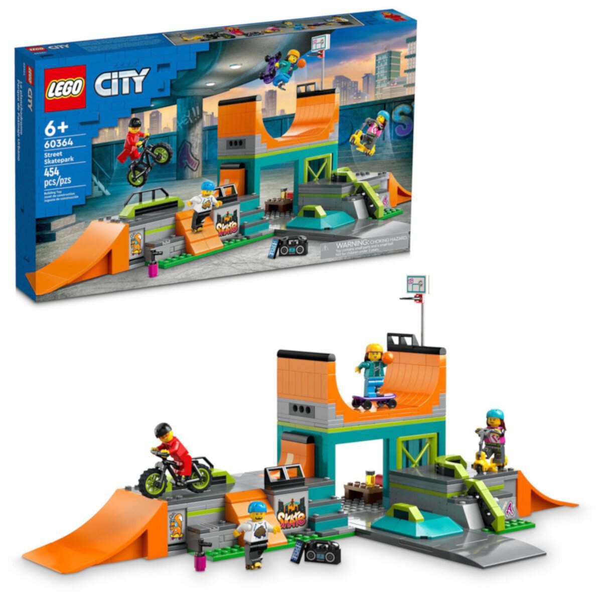 Конструктор LEGO City Уличный Скейт Парк 60364 (454 детали) Lego