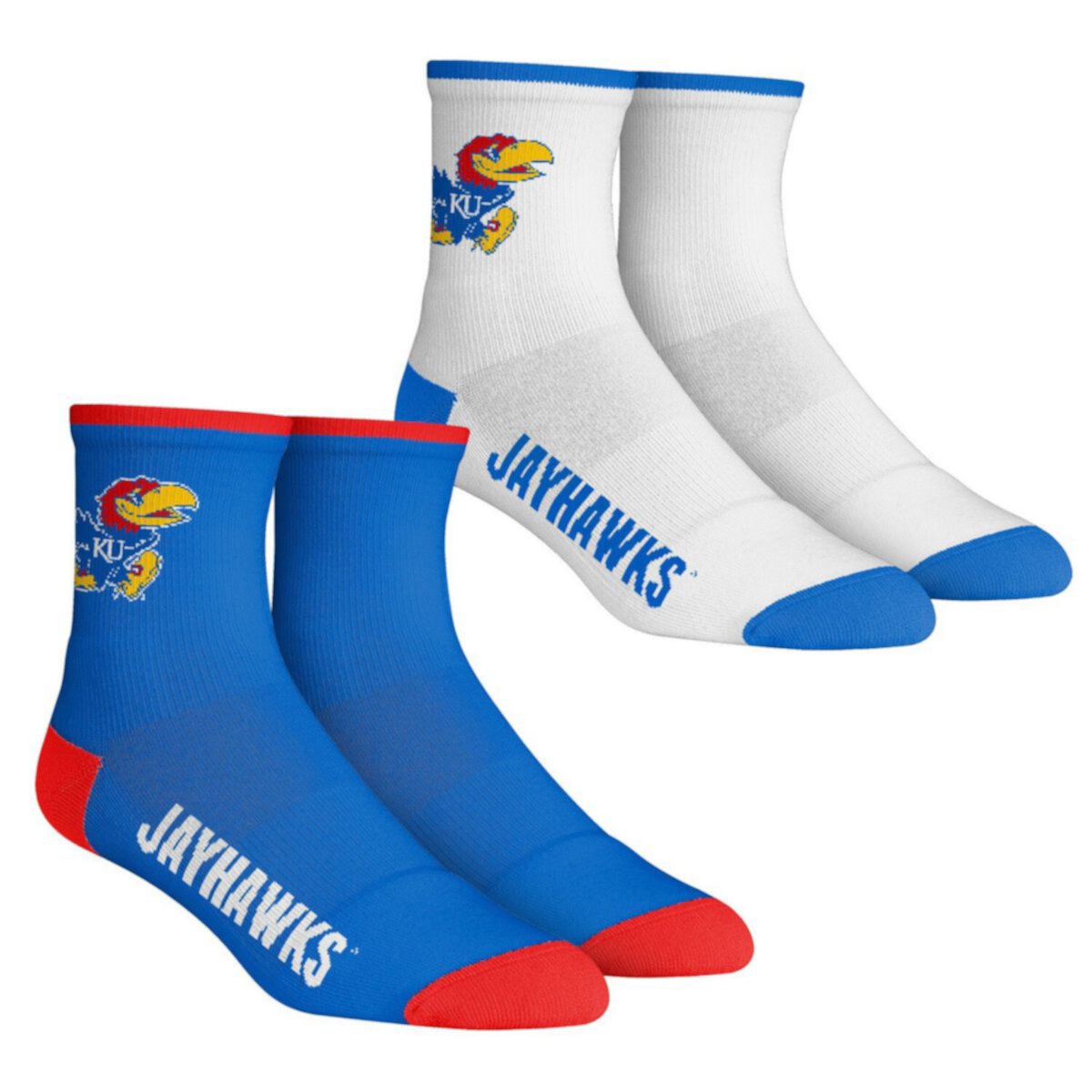 Детские носки Rock Em Socks Kansas Jayhawks, 2 пары, укороченные Unbranded