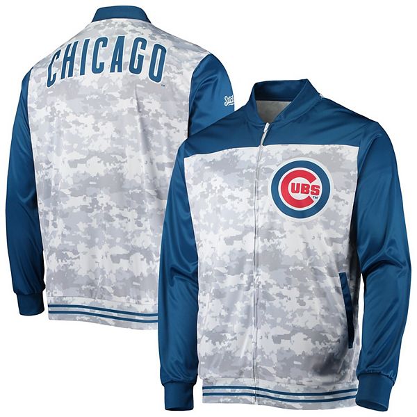 Мужская камуфляжная куртка Stitches Royal Chicago Cubs на молнии Stitches