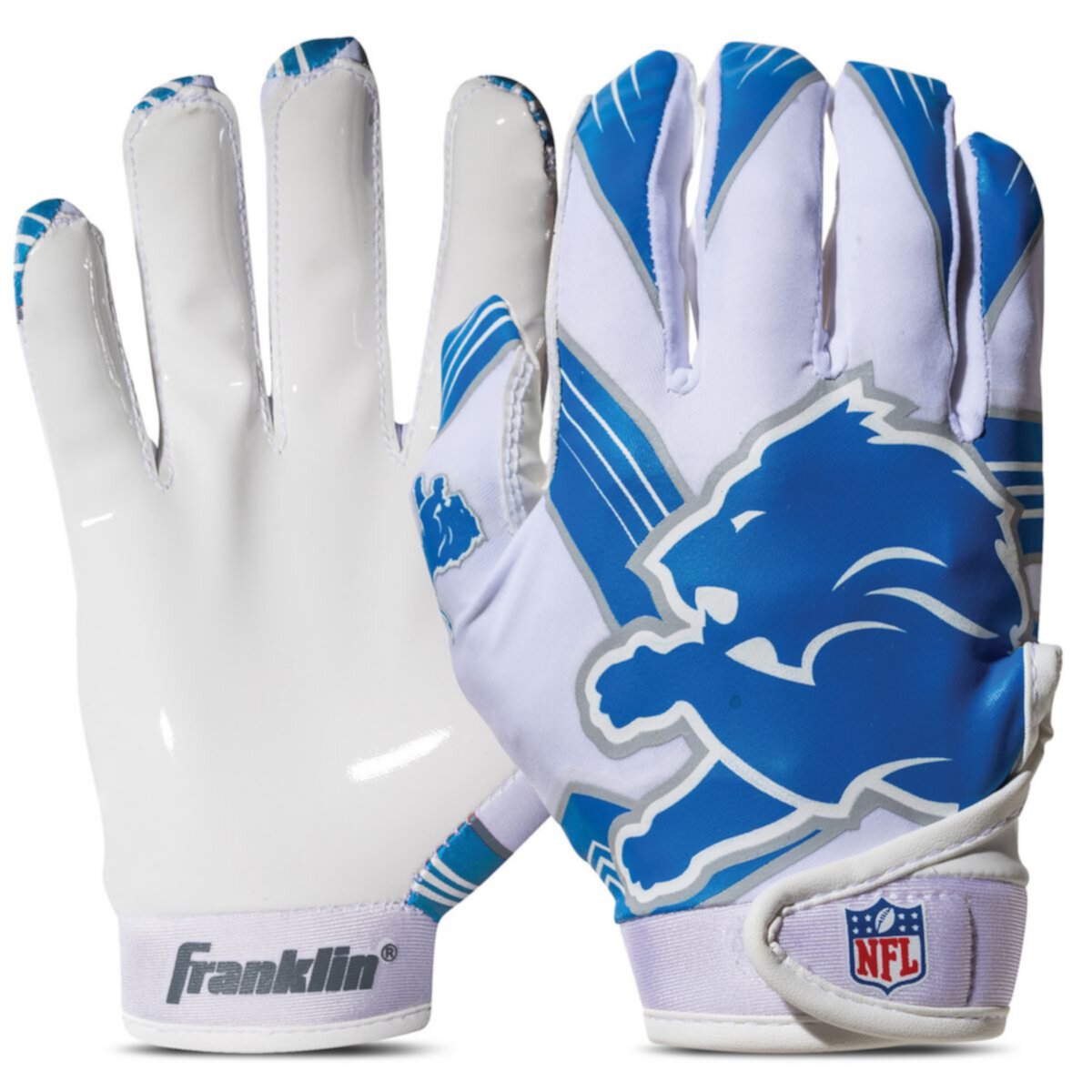 Franklin Sports NFL Lions Youth Football Receiver Gloves Franklin Sports