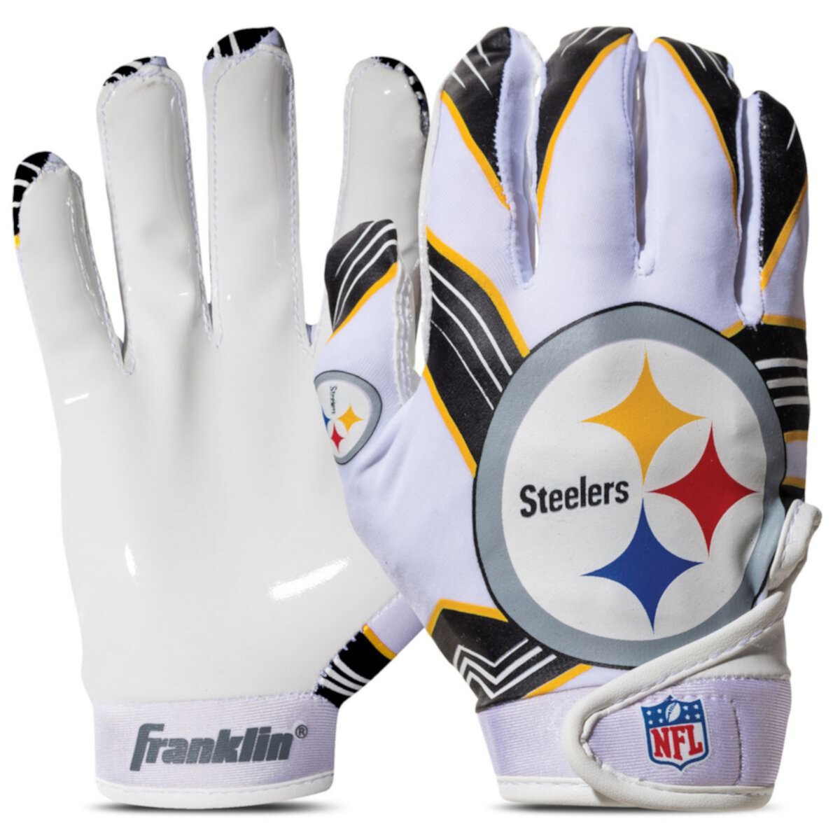 Franklin Sports NFL Steelers Youth Football Receiver Gloves Franklin Sports