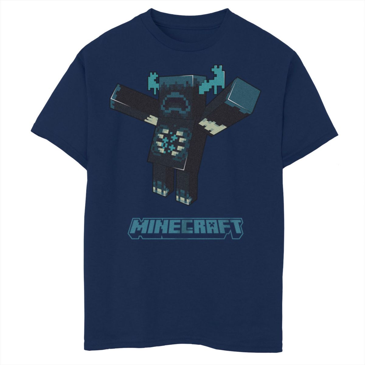 Детское Джерси Minecraft Warden Simple Portrait Graphic Tee Minecraft