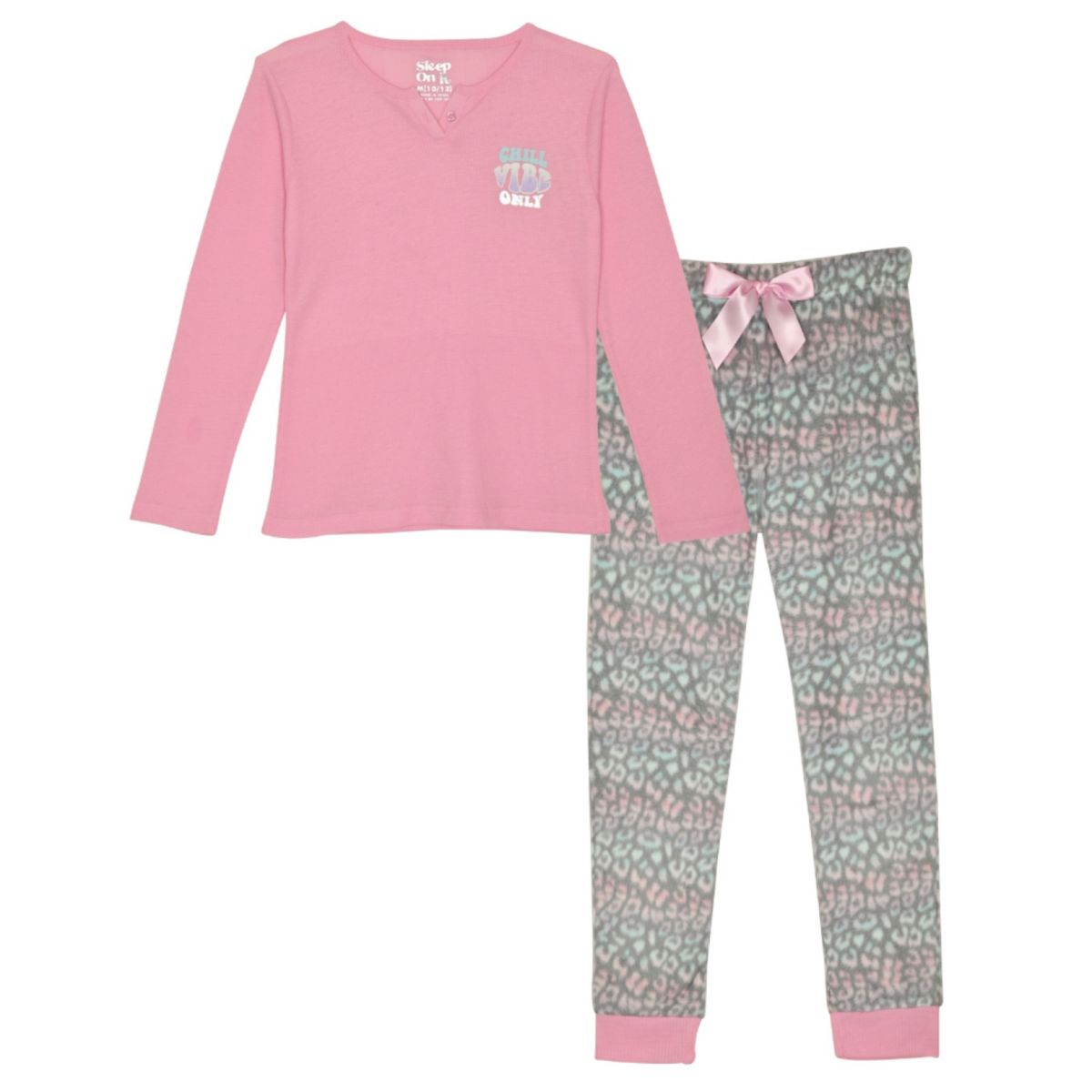 Флисовый пижамный комплект из двух предметов для девочек Sleep On It Sleep On It