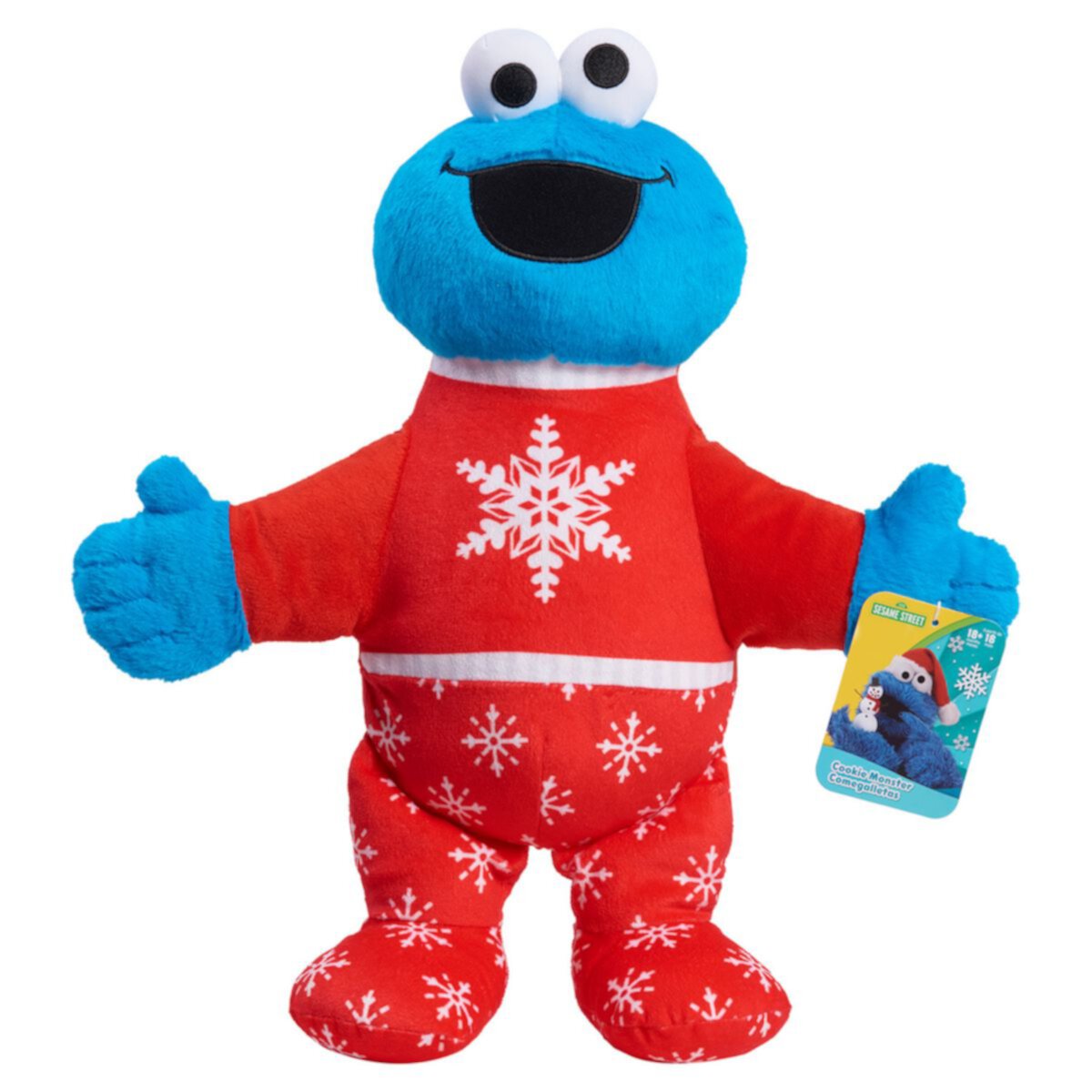 Большая праздничная плюшевая игрушка «Просто поиграй в Улицу Сезам» Cookie Monster Just Play