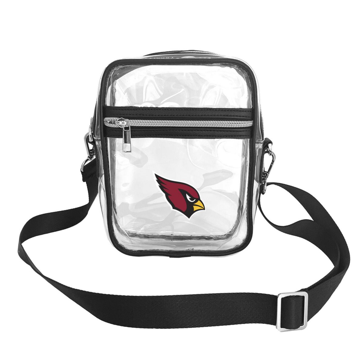 Сумка для ноутбука Logo Brands Arizona Cardinals Mini Clear Crossbody Logo Brand