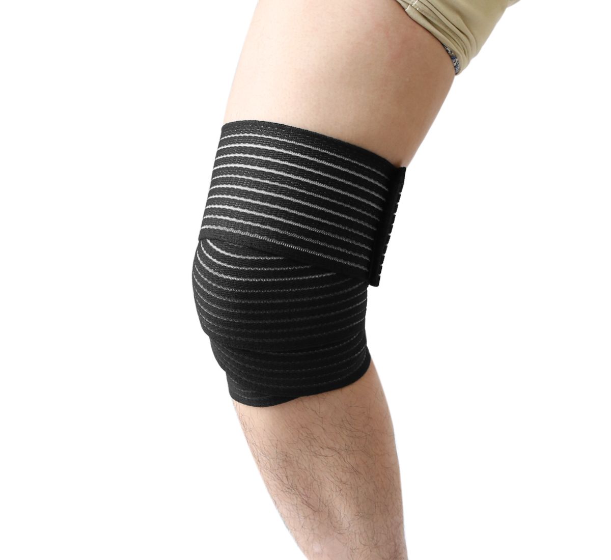 Застежка на крючок и петлю для поддержки колена, бандаж, спортивный защитный бандаж, ремень Unique Bargains