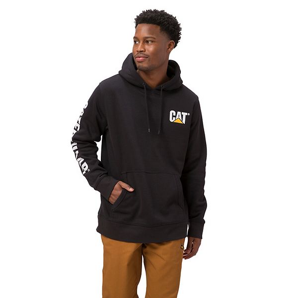 Мужская Футболка Caterpillar Cat Foundation Trademark Banner Hood Sweatshirt Caterpillar