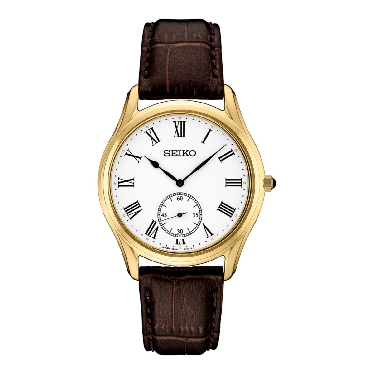 Мужские часы Seiko Essentials с белым циферблатом и ремешком — SRK050 Seiko