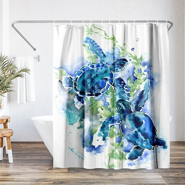 Americanflat Sea Turtles Shower Curtain Americanflat