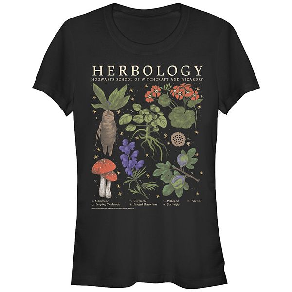 Детская Футболка Harry Potter Herbology Herb Reference Grid Harry Potter