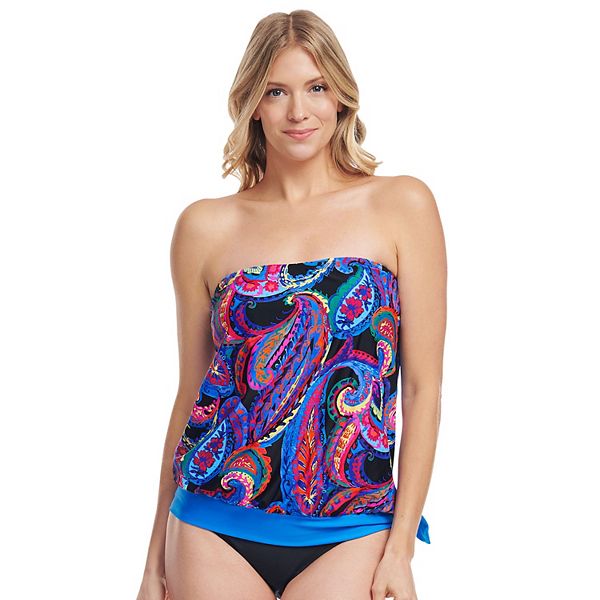 Женский Топ для плавания Mazu Tropical Flora Draped Mazu Swim