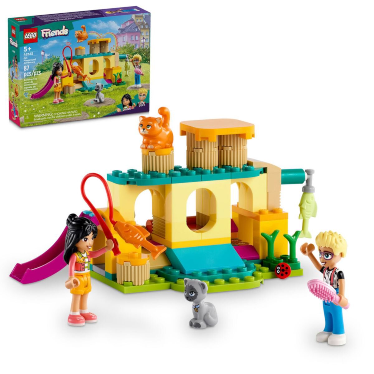 LEGO Friends Приключения на игровой площадке для кошек, Игрушка с животными 42612 Lego