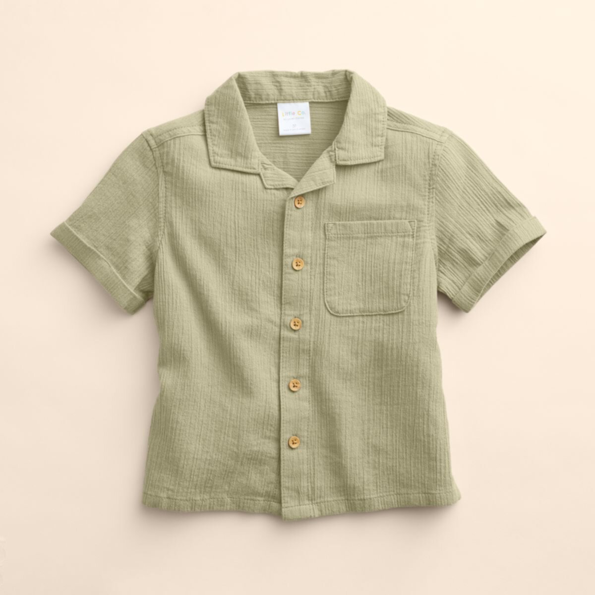 Детская Джерси Little Co. by Lauren Conrad Organic Cotton Button-Up Shirt Little Co. by Lauren Conrad