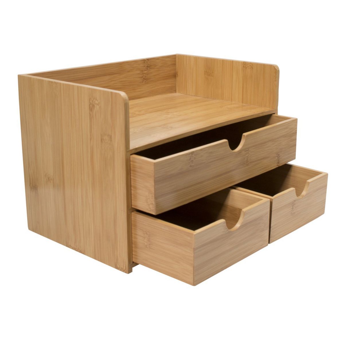 Sorbus Bamboo Desk Organizer With Drawers Sorbus