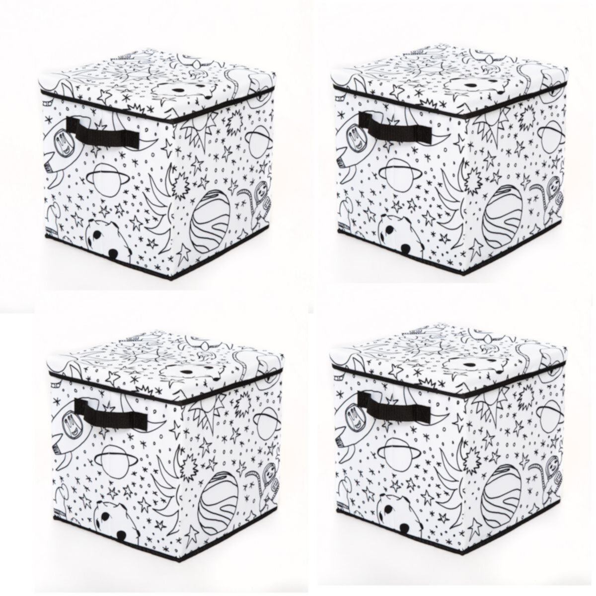 Saddle River Under the Sea Storage Cubes 4-pk Saddle River