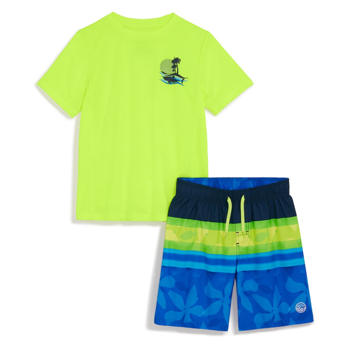 Детская пляжная одежда ZeroXposur Для мальчиков Marine Sun Top & Swim Shorts Set ZeroXposur