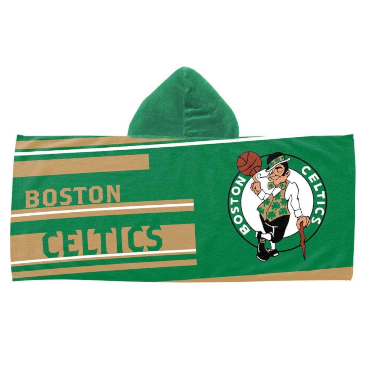 Молодёжное пляжное полотенце с капюшоном NBA Boston Celtics NBA