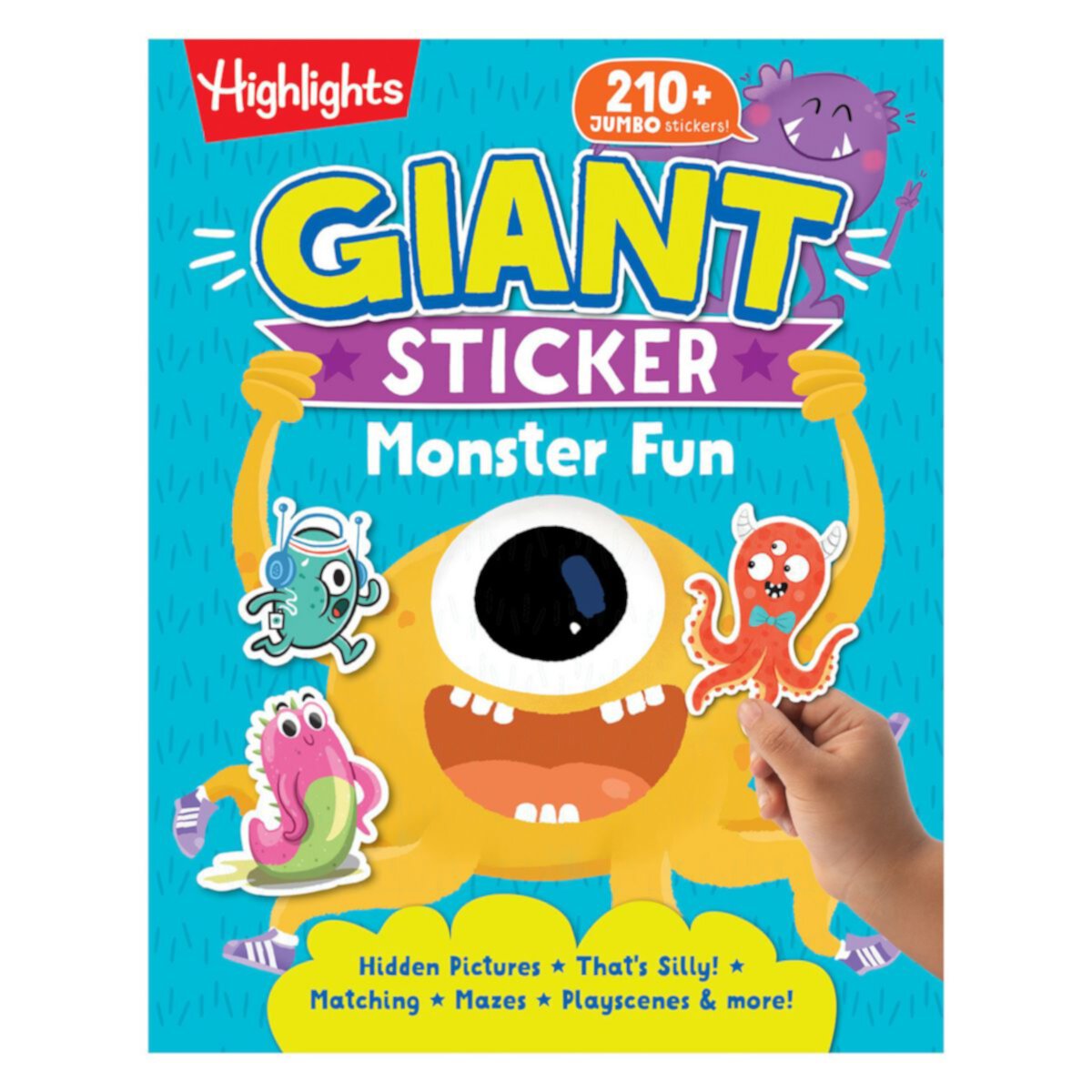 Гигантская наклейка Monster Fun, детская наклейка-книжка Penguin Random House