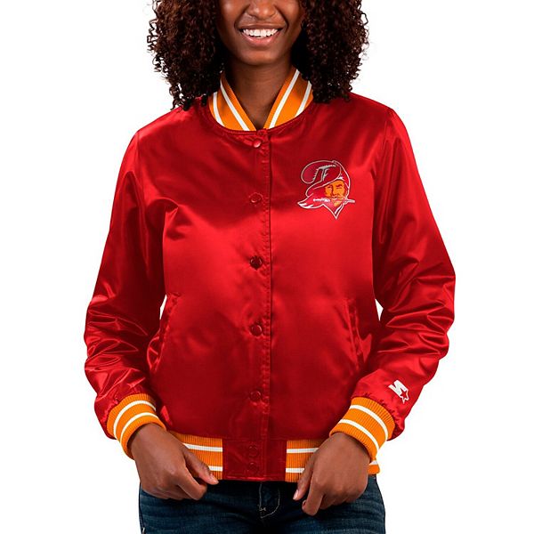 Женская Куртка Starter Full Count Satin Full-Snap Varsity Jacket Tampa Bay Buccaneers Starter