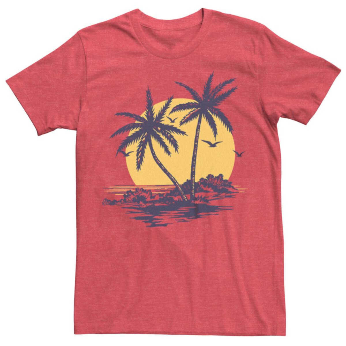 Мужская футболка с рисунком Palm Trees Sunset Beach Generic