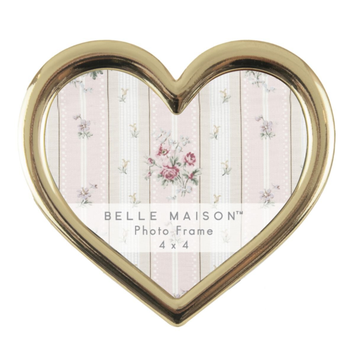 Belle Maison 4&#34; х4&#34; Настольная рамка с золотым сердцем Belle Maison