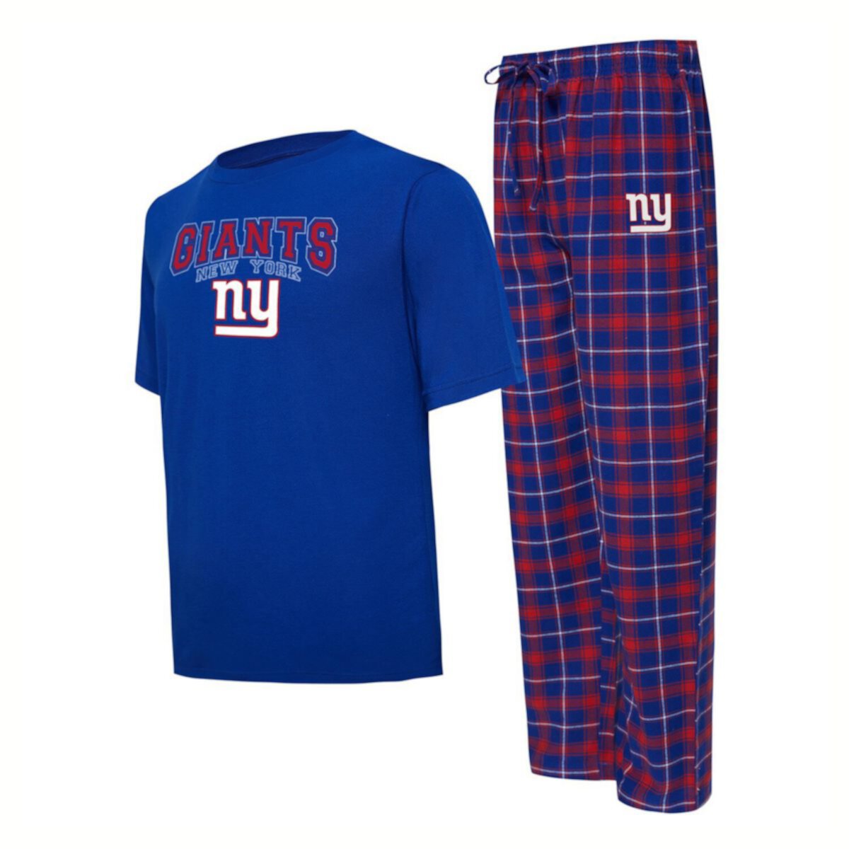 Мужская футболка Concepts Sport Royal/красная футболка New York Giants Arctic и пижамные штаны для сна Unbranded