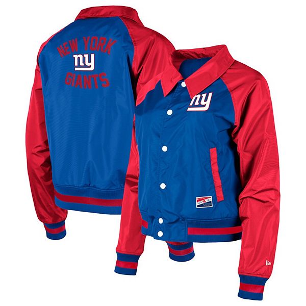 Женская Повседневная куртка New Era Royal New York Giants Coaches Raglan Full-Snap New Era