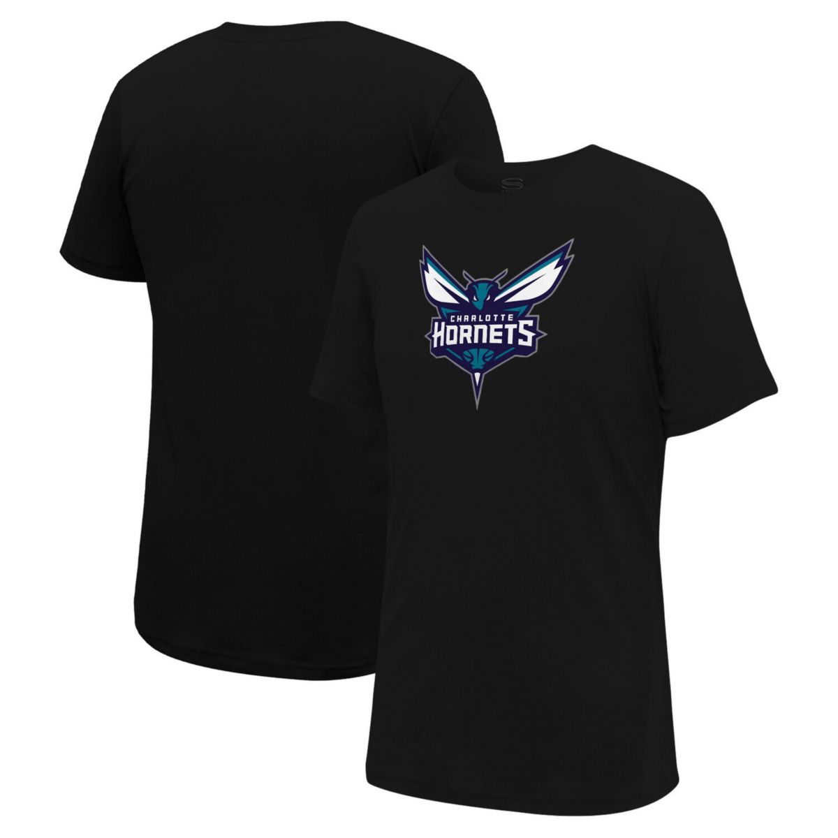 Черная футболка Stadium Essentials унисекс с основным логотипом Charlotte Hornets Stadium Essentials