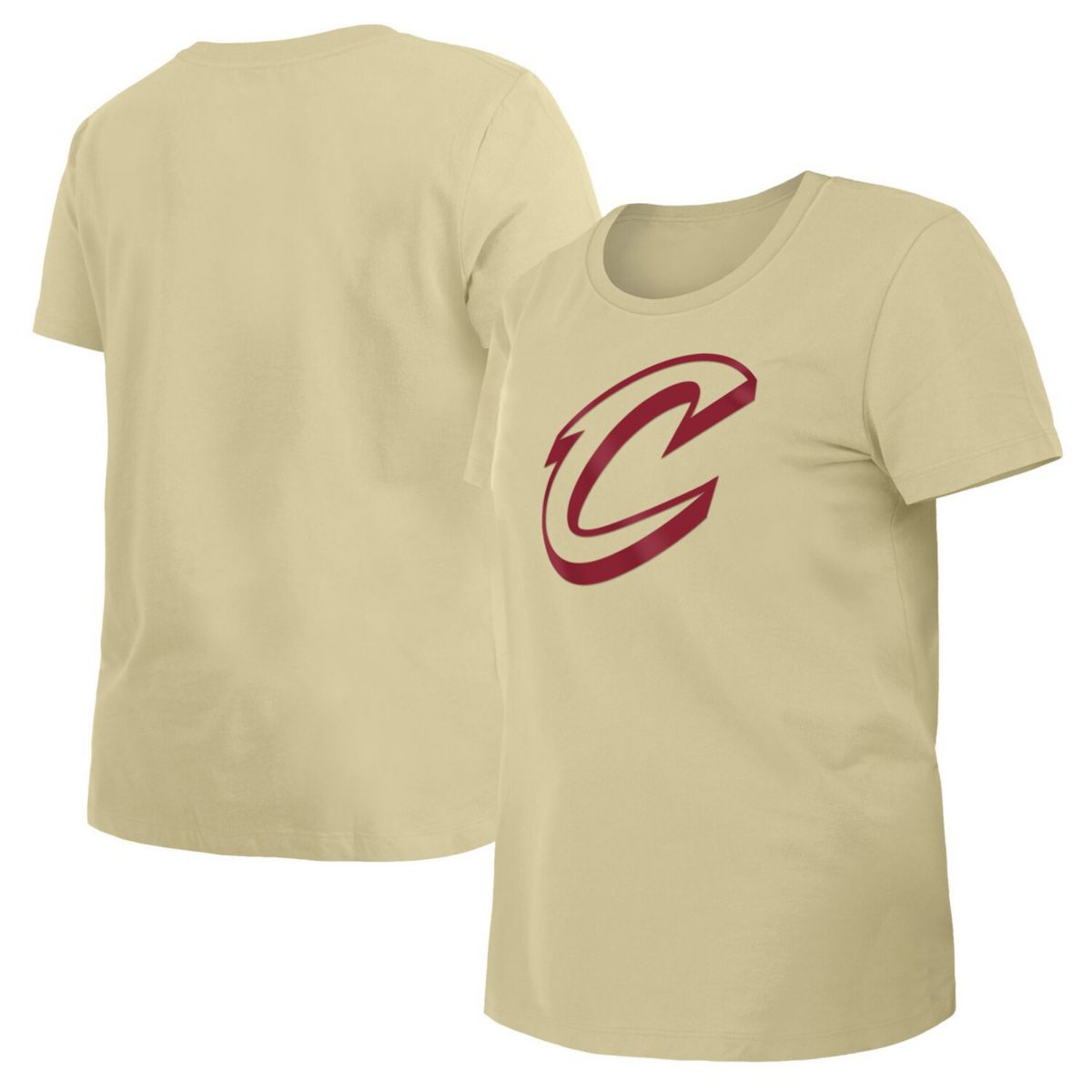 Женская Футболка New Era Tan Cleveland Cavaliers 2023/24 City Edition New Era x Staple