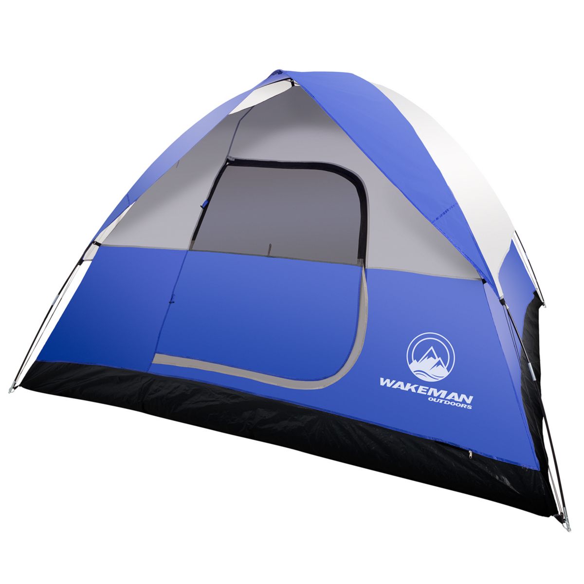 Водонепроницаемая купольная палатка Wakeman Outdoors на 4 человека со съемной дождевой навеской Wakeman Outdoors