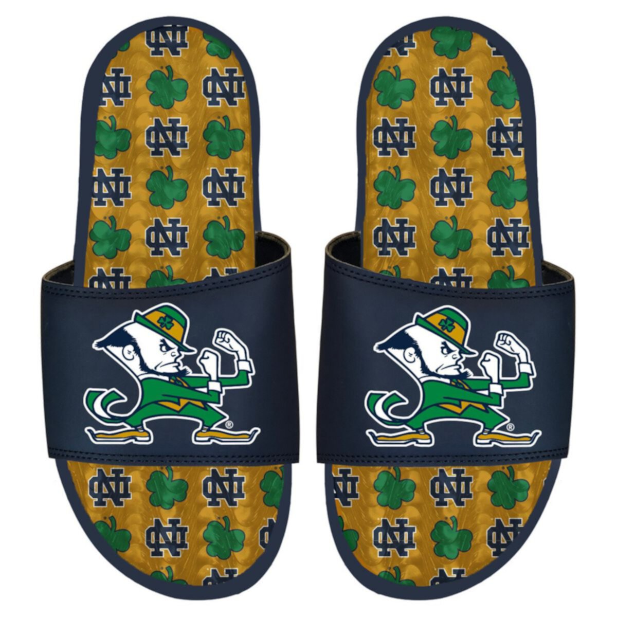 Детские Сандалии ISlide Notre Dame Fighting Irish Team Pattern Unbranded