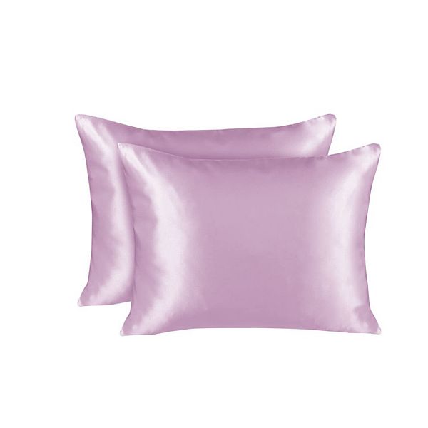 Silky Satin Pillowcase for Hair and Skin Standard Satin Pillowcase with Zipper (Pillowcase Set of 2) ShopBedding