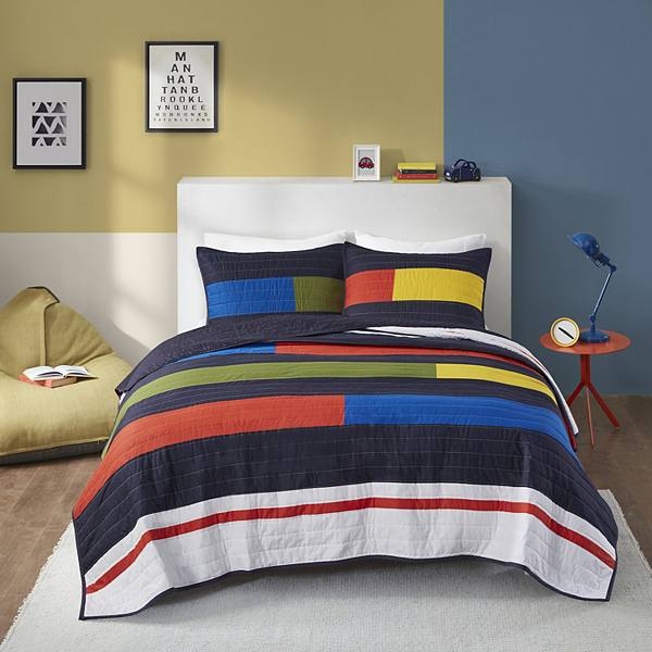 Urban Habitat Kids Emmett Stripe Printed Quilt Set Urban Habitat