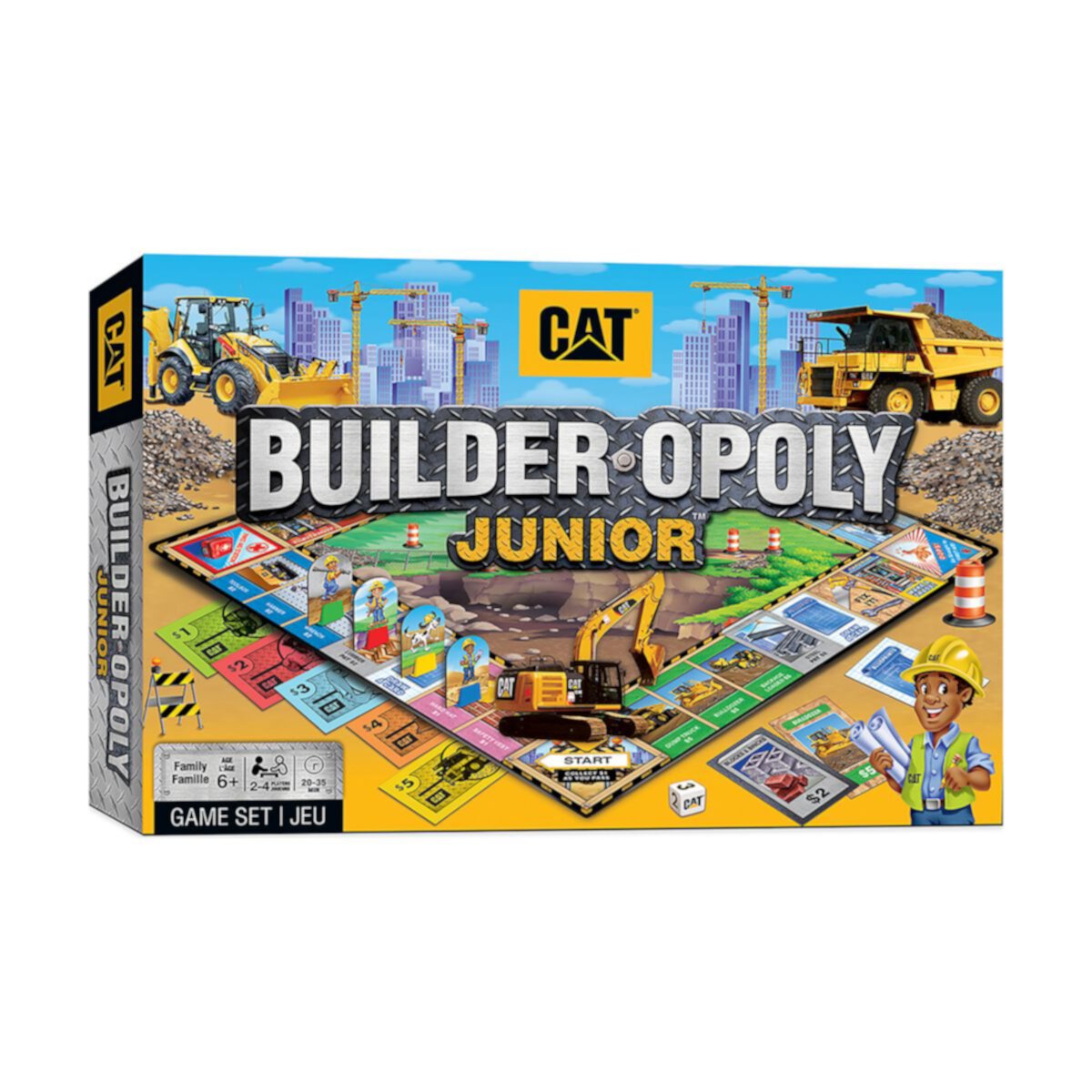 Шедевры Пазлы Caterpillar - Строитель Opoly Junior Game Masterpieces Puzzles