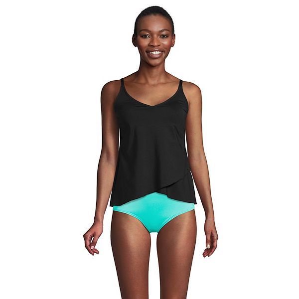 Женский Топ для Плавания Lands' End Tankini с Защитой от Хлора D-Cup Lands' End