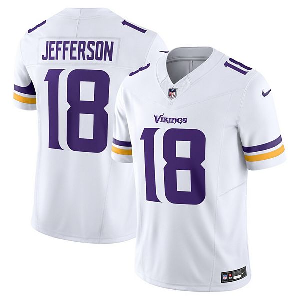 Мужская Футболка Nike Justin Jefferson White Minnesota Vikings Vapor F.U.S.E. Limited Nitro USA