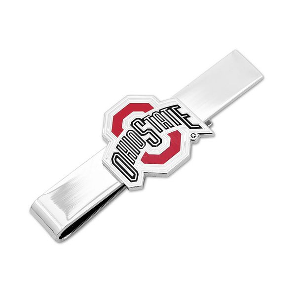 Серебристый зажим для галстука NCAA с эмблемой Ohio State Buckeyes, длина 6 см Cufflinks, Inc.