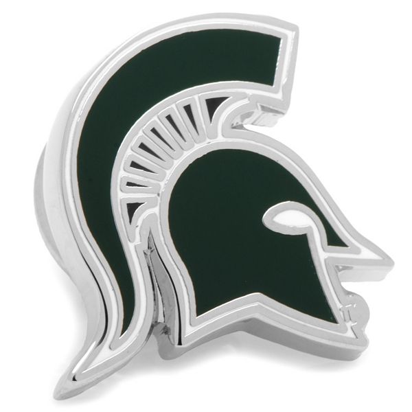 Серебристый значок Michigan State Spartans в подарочной упаковке Cufflinks, Inc.