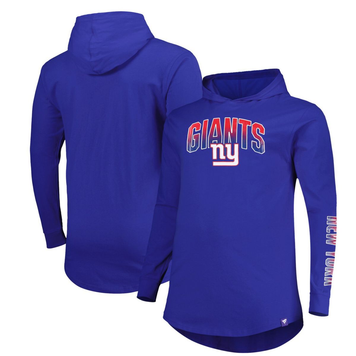 Мужской пуловер с капюшоном Fanatics Royal New York Giants Big & Tall Front Runner Fanatics