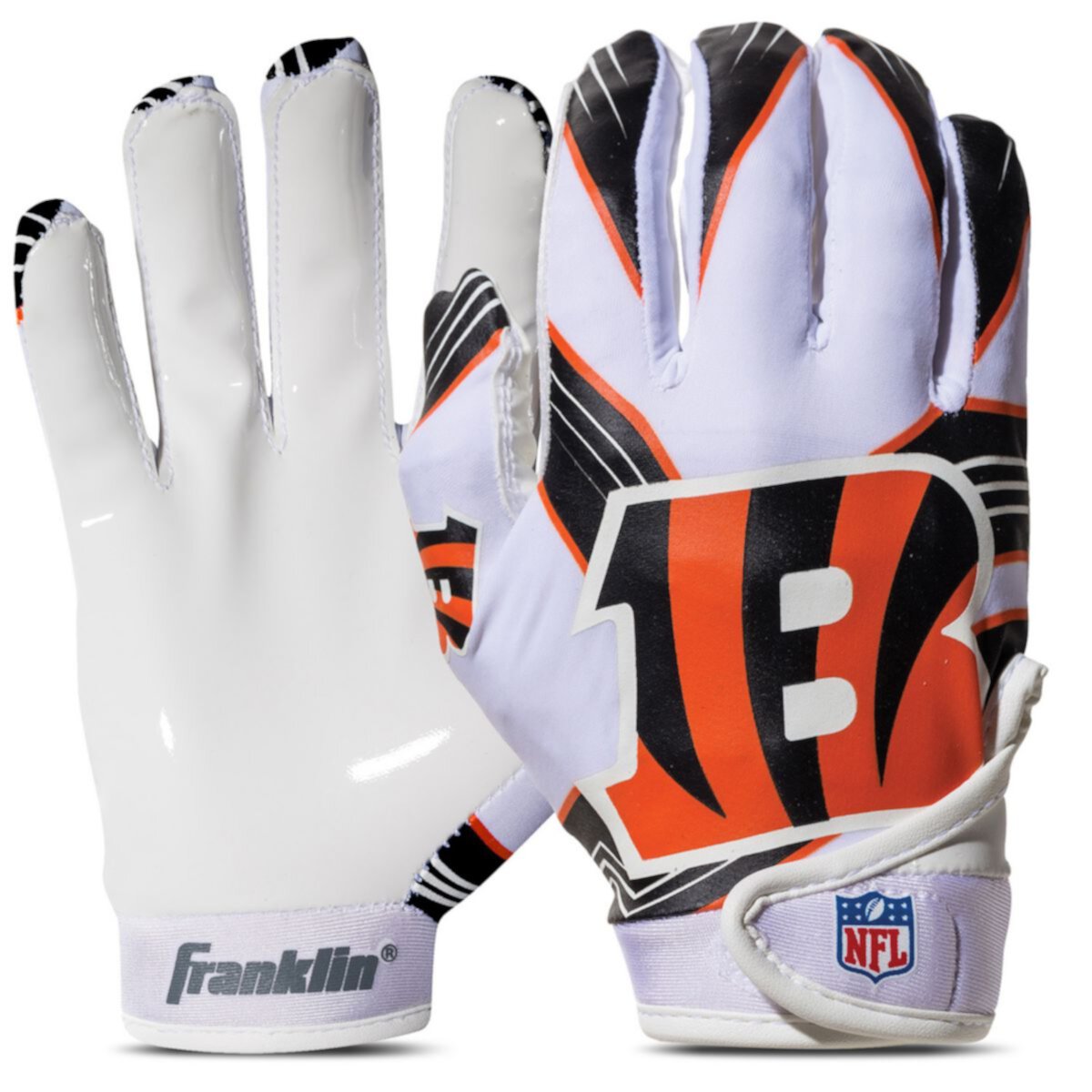 Franklin Sports NFL Bengals Youth Football Receiver Gloves Franklin Sports