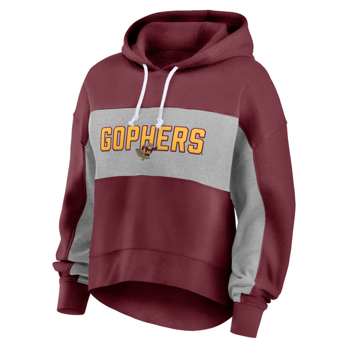 Женский флисовый свитшот NCAA Minnesota Golden Gophers с капюшоном и длинными рукавами NCAA