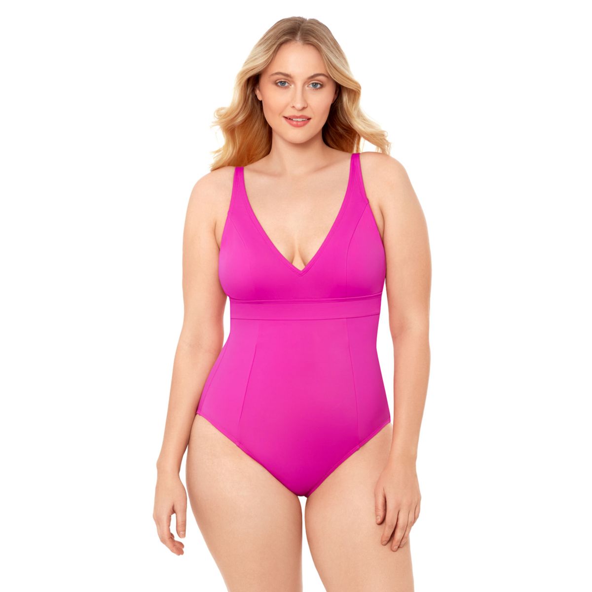 Женский Слитный купальник S3 Swim Shaping Banded Plunge V-Neck S3 Swim