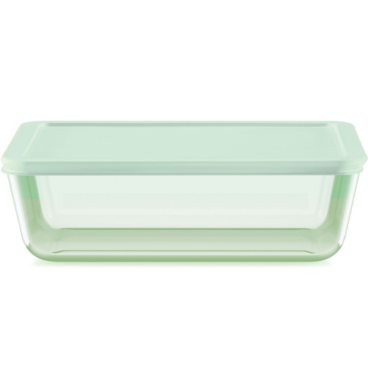 Pyrex Simply Store Green Tinted 11-cup Rectangle Storage with Plastic Lid Pyrex